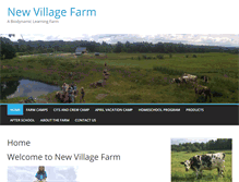 Tablet Screenshot of newvillagefarm.com